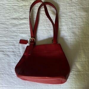 Vintage Coach Red Shoulder Bag